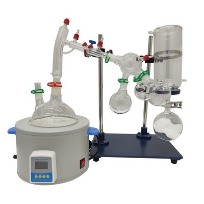 110V Short-range Molecular Still 2000ml Lab Molecular Distillation Apparatus