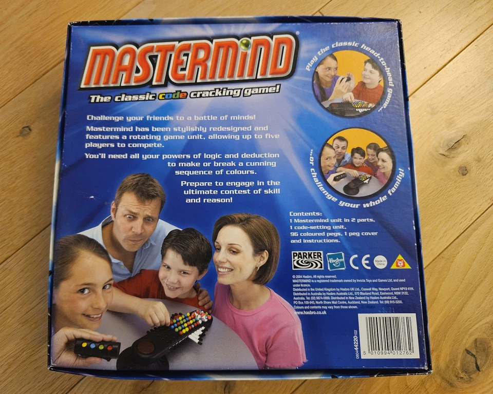 MASTERMIND The Classic Code Cracking Game By Parker 2004 - for 2 to 5 players - Image 2 of 4