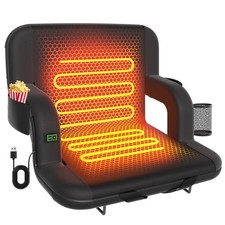 Heated Stadium Seats for Bleachers with Back Support, Portable Bleacher Chair...