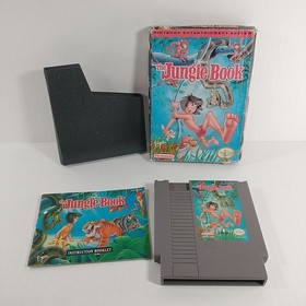The Jungle Book ( Nintendo NES - 1994 ) In Box With Manual Tested + Blockbuster