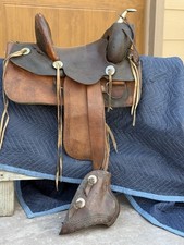 Vintage R.T Frazier Pueblo Colo. - High Back Buckaroo Western Saddle - 14 " seat