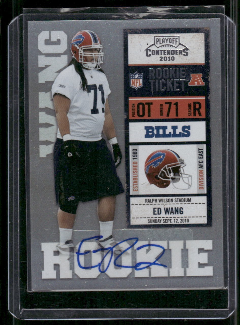 Ed Wang Playoff Contenders #137 Autograph