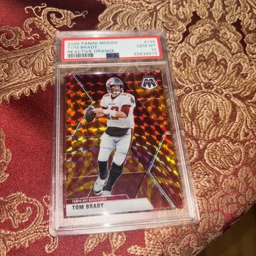 2020 Mosaic Tom Brady Reactive Orange PSA 10!!!
