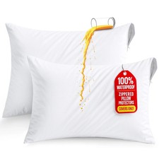 Utopia Bedding Set of 2 Waterproof Pillow Toddler Pack 2 , White