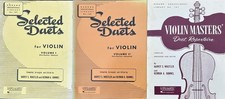 Violin. Duet books for 2 violins intermediate level - fun songs to play