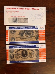 Confederate Currency Antiqued Reproductions - Sets A & B (A4) + Additional Set