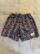 Vintage Gecko Hawaii Swim Trunks All Over Print Size Small Surf Beach 90's USA