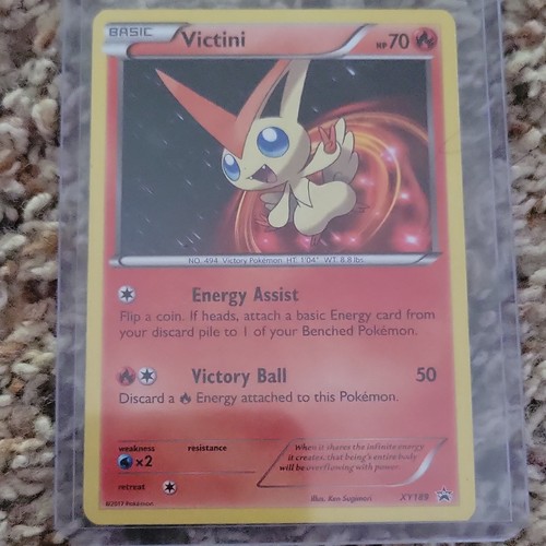 Victini XY189 2017 Pokemon Black Star Promo Card Holo LP