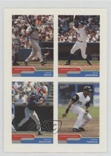 2004 Bazooka 4 on 1 Stickers David Ortiz Nick Johnson Carlos Delgado #11 HOF r5o