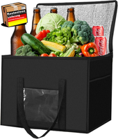 Groß KüHltasche Faltbar 50L Isoliertasche KüHlbox KüHlkorb FüR Essen, Groß Pickn
