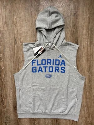 Nike Jordan Florida Gators Sleeveless Hoodie Gray Blue Men’s Sz XL OJB4-06G - Image 1 of 4