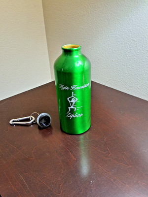 Flyin Hawaiian Zipline Water Canister with harbinger pin (keepsake)