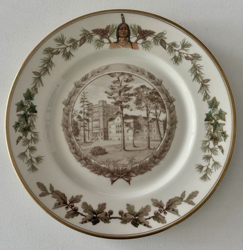 Springfield College MA Gymnasium Plate Ivory Lamberton  Scammell China Vintage