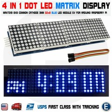 Matrix Blue Led Display Module Max7219 5p Line 8x32 4 In 1 Arduino Compatible Us Matrix Blue Led Display Module Max7219 5p Line 8x32 4 In 1 Arduino Compatible Us