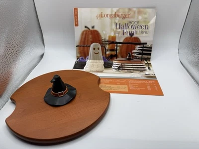 LONGABERGER Basket Company 2013 Wicked Witch Halloween Orange HAT LID +Flyer🎃 - Image 1 of 4