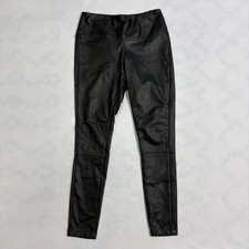A New Day Faux Leather Leggings Women  s XS Black Stretch Skinny Pants