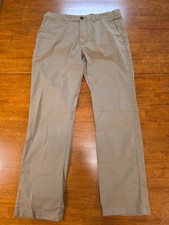 Goodfellow  Co Men's Mid Rise Relaxed Leg Athletic Chino Pants Stretch 36x32