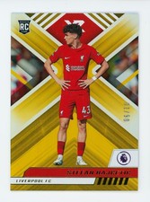 2022-23 Stefan Bajcetic Panini Chronicles XR Gold Liverpool FC Rookie Card 6/10. rookie card picture