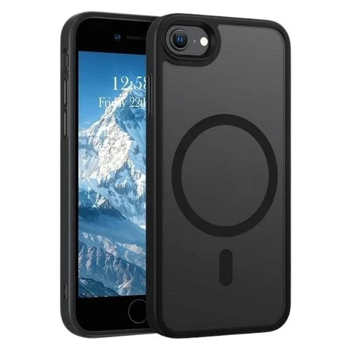 Case For iPhone 8 / SE2 / SE3 Shockproof TPU Phone Cover Magnetic Black