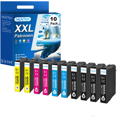 1-10x XXL Patronen für Epson 604XL XP 2200 2205 3200 3205 4200 4205 WF 2930 2950