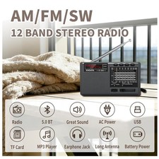 Rechargeable Wireless BT Speaker Portable Radio MP3 Player