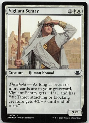 Vigilant Sentry FOIL 33 Common Dominaria Remastered NM MTG