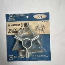 TV Antenna 3-Way Clamp for Guy Wire to Mast Mount