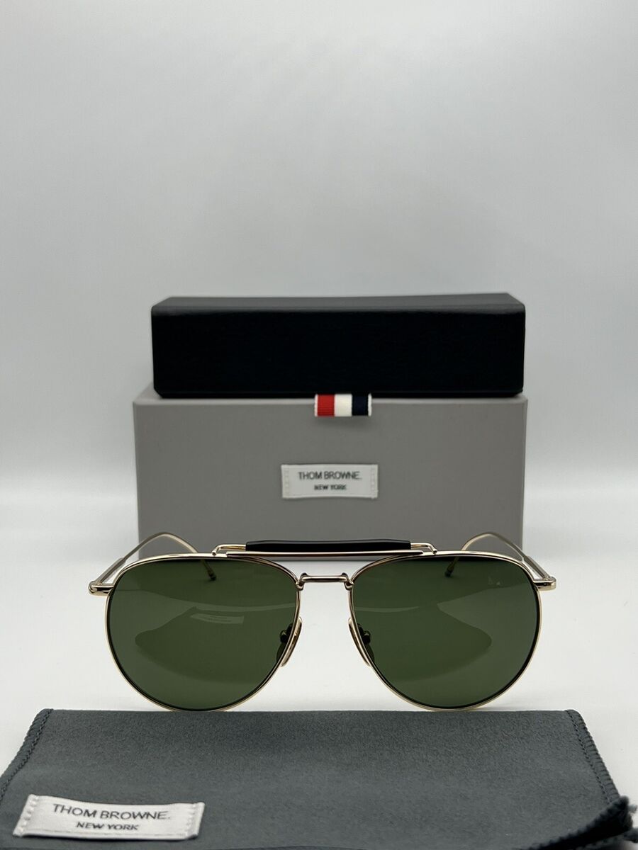 Thom Browne TB-015-b-t-57.5 -Lenses G-15 Sunglasses New Gold Thom Browne TB-015-b-t-57.5 -Lenses G-15 Sunglasses New Gold
