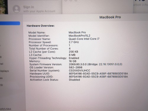 Apple MacBook A1989 13" i7 2.7GHz, 16GB RAM, 1TB SSD, 2018, Touch Bar - Afbeelding 6 van 10