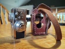 Steky IIIB 16mm Sub-Miniature Camera w/ 2.5cm f/3.5 Lens  Case E.P. Marks Japan