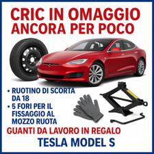 Ersatzrad 5-Loch 18 Zoll Für Tesla Model S Mit Wagenheber Set Handschuhe