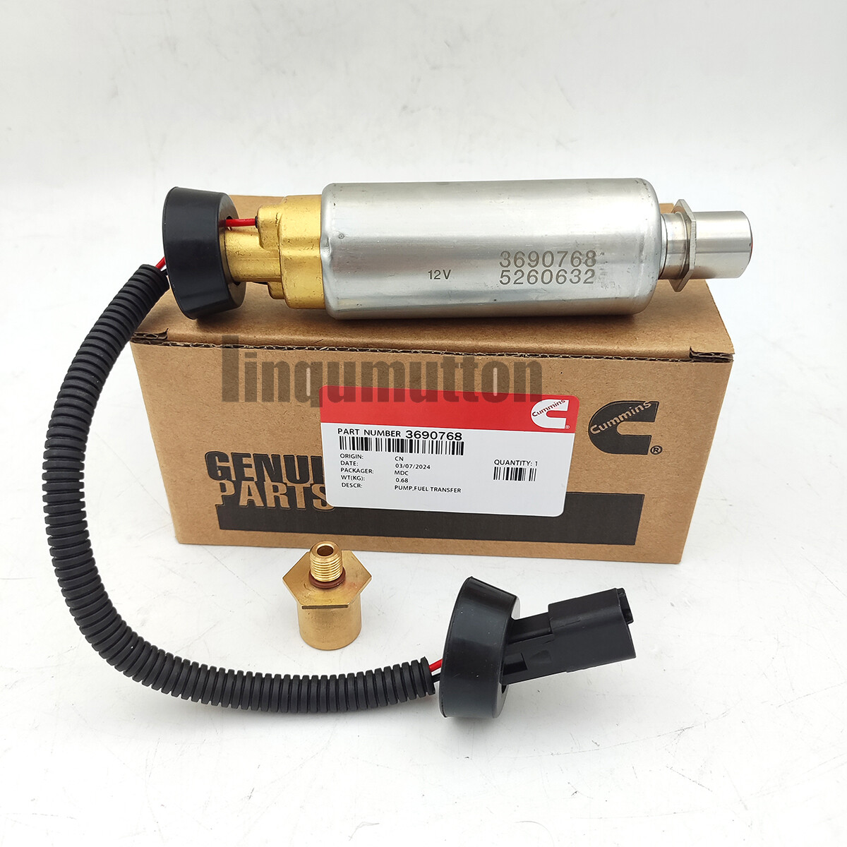 Cummins Fuel Transfer Pump 12V 3690768 for Cummins ISX ISX12 ISX15