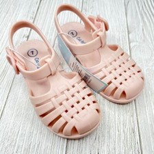 Toddler Jelly Shoes Size 7 New Girls Sandals Blush Pink