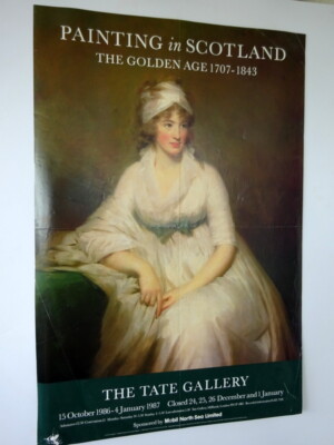 Tate Gallery Ausstellungsplakat 1986/87 ''Painting in Scotland'' Henry Raeburn