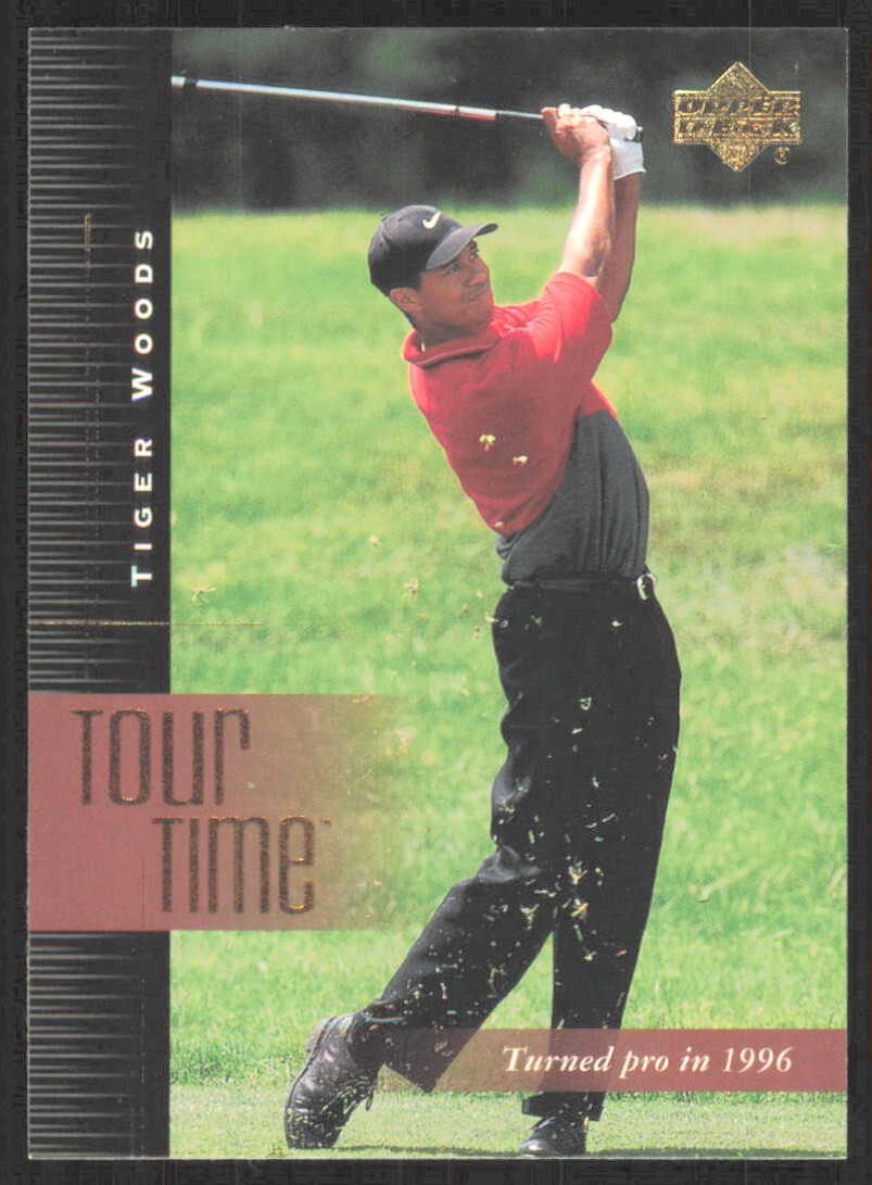 2001 Upper Deck Tour Time Tiger Woods Rookie #176