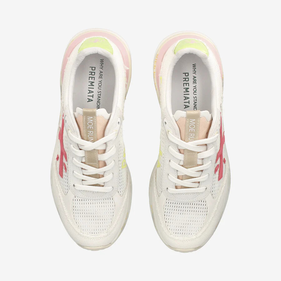 スニーカー PREMIATA MOERUND 6736 - Sneakers Women's Premiata Canvas White Sneakers with Perforated