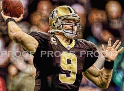Rare Drew Brees New Orleans Saints Art Prints&n only 50