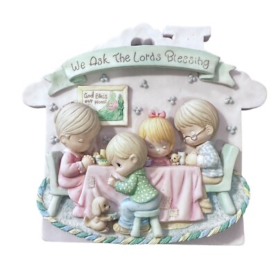 Precious Moments ''We Ask The Lord's Blessing''  3D Hanging Wall Plaque Enesco
