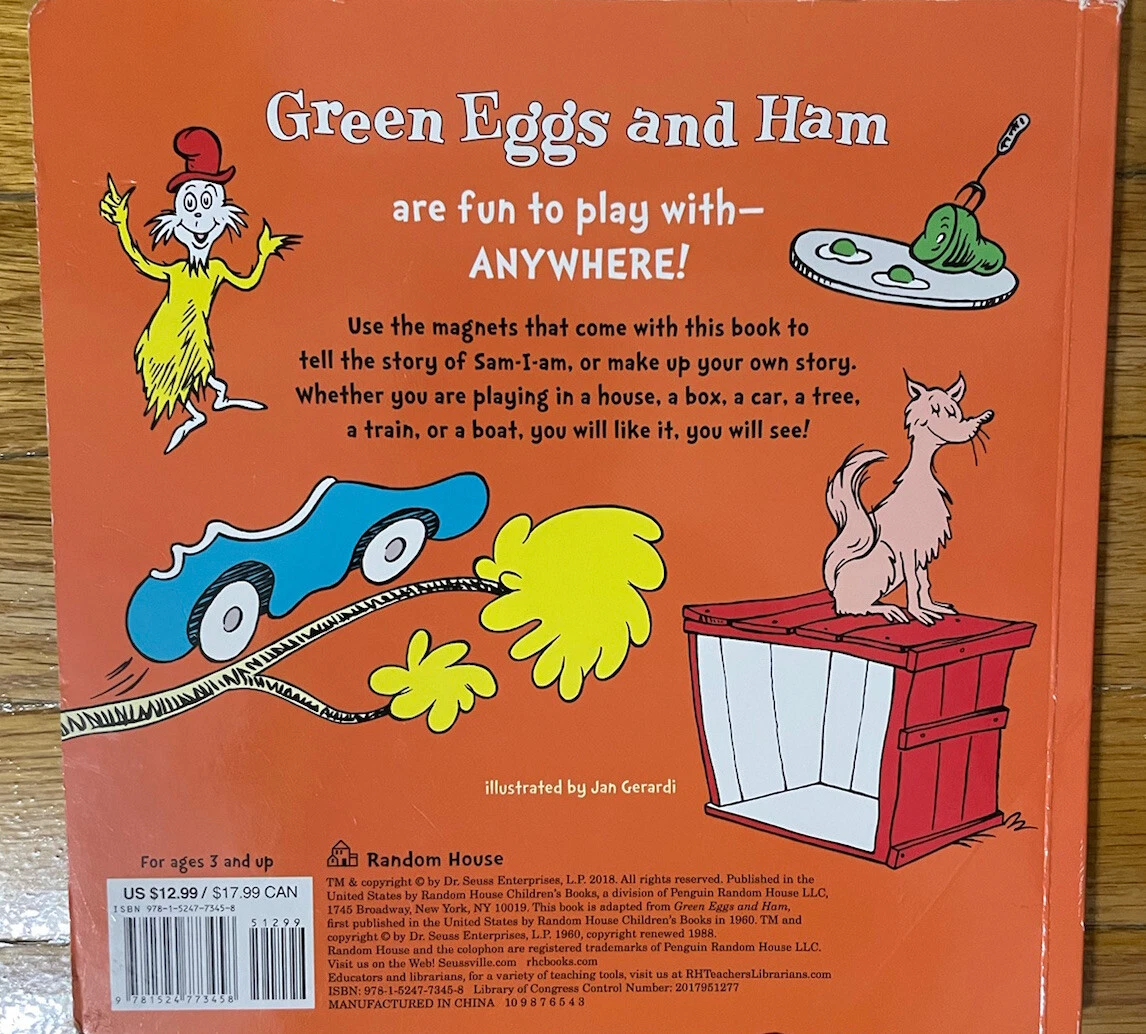 Green Eggs And Ham Back Book Cover