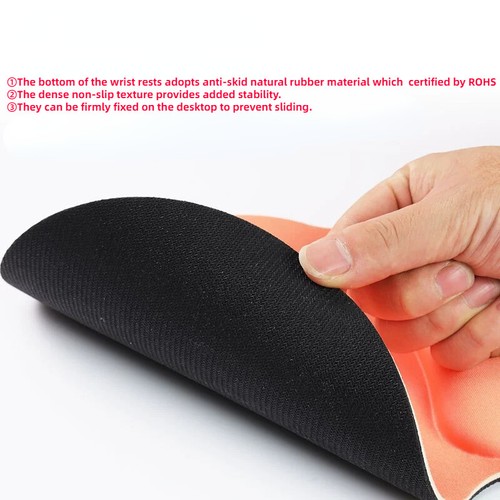 2pcs/set Office Gel Mouse Pad Keyboard Wrist Rest Support Memory Foam Home Soft - Picture 8 of 17