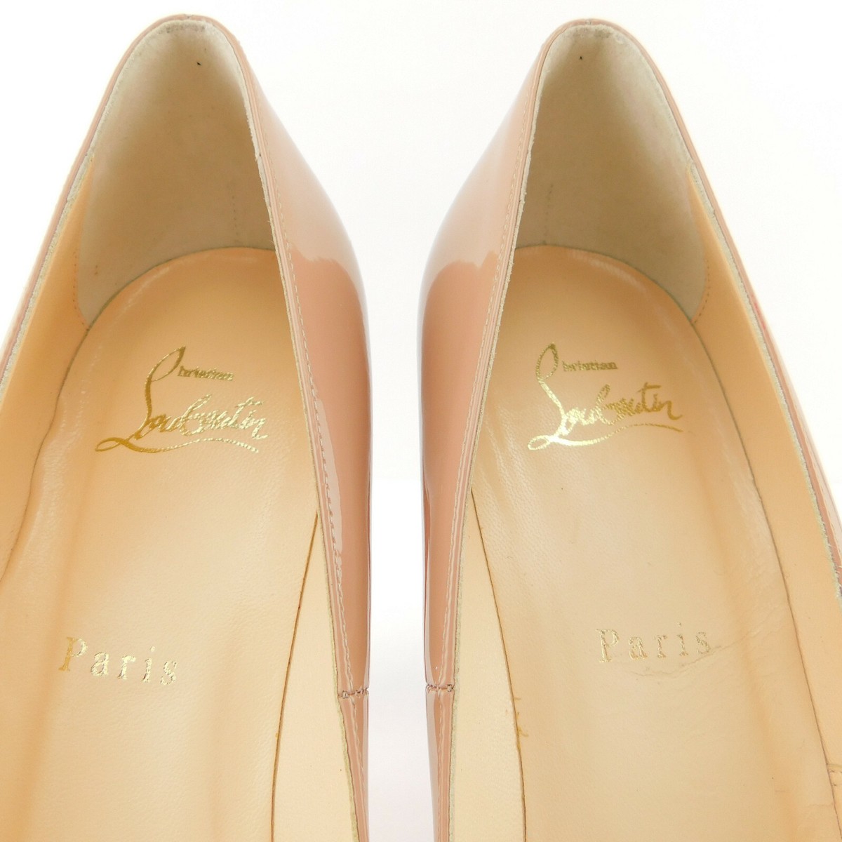 CHRISTIAN LOUBOUTIN Size 8 BIANCA Nude Platform Heels Pumps CHRISTIAN LOUBOUTIN Size 8 BIANCA Nude Platform Heels Pumps