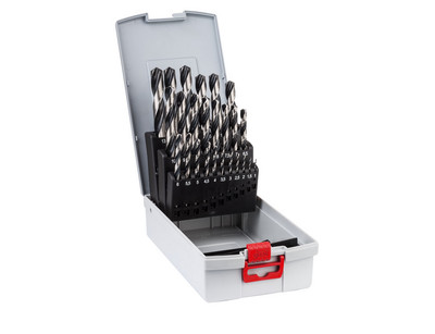 Bosch Professional  19 Piece PointTeQ HSS Twist Bit Set for  Metal 1,0 10,0 mm