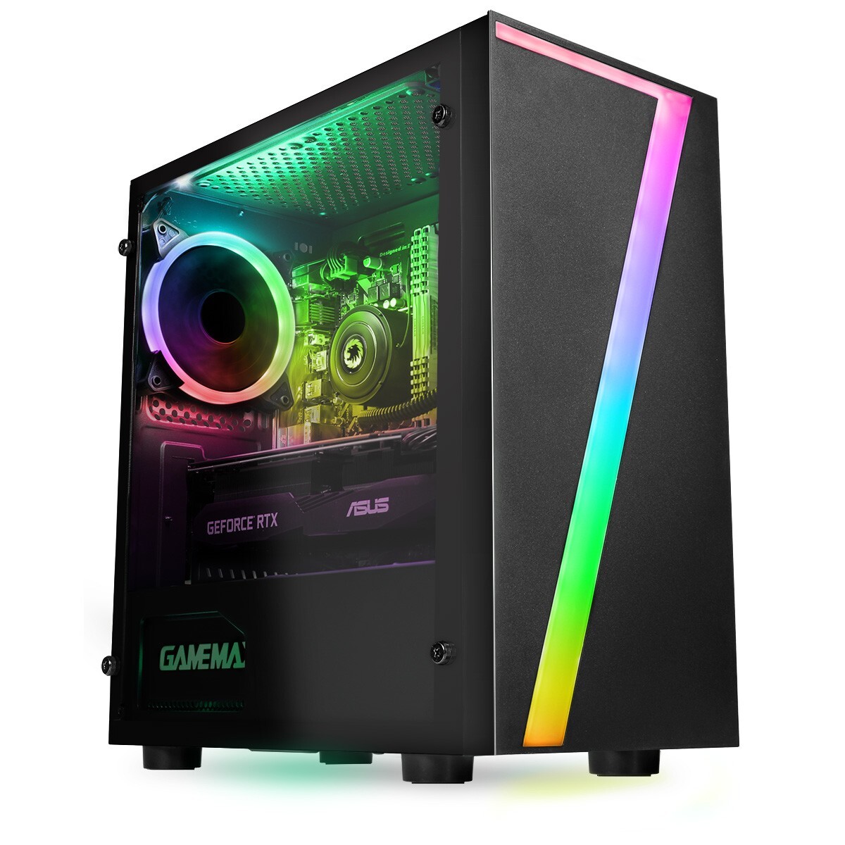 Gaming PC Computer AMD 5500GT Ryzen 4.4  Six Core 16GB 1000GB SSD  Windows 11 S4