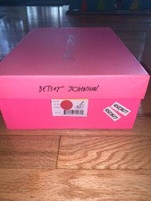 Betsey Johnson Black Silk Heels w Bow