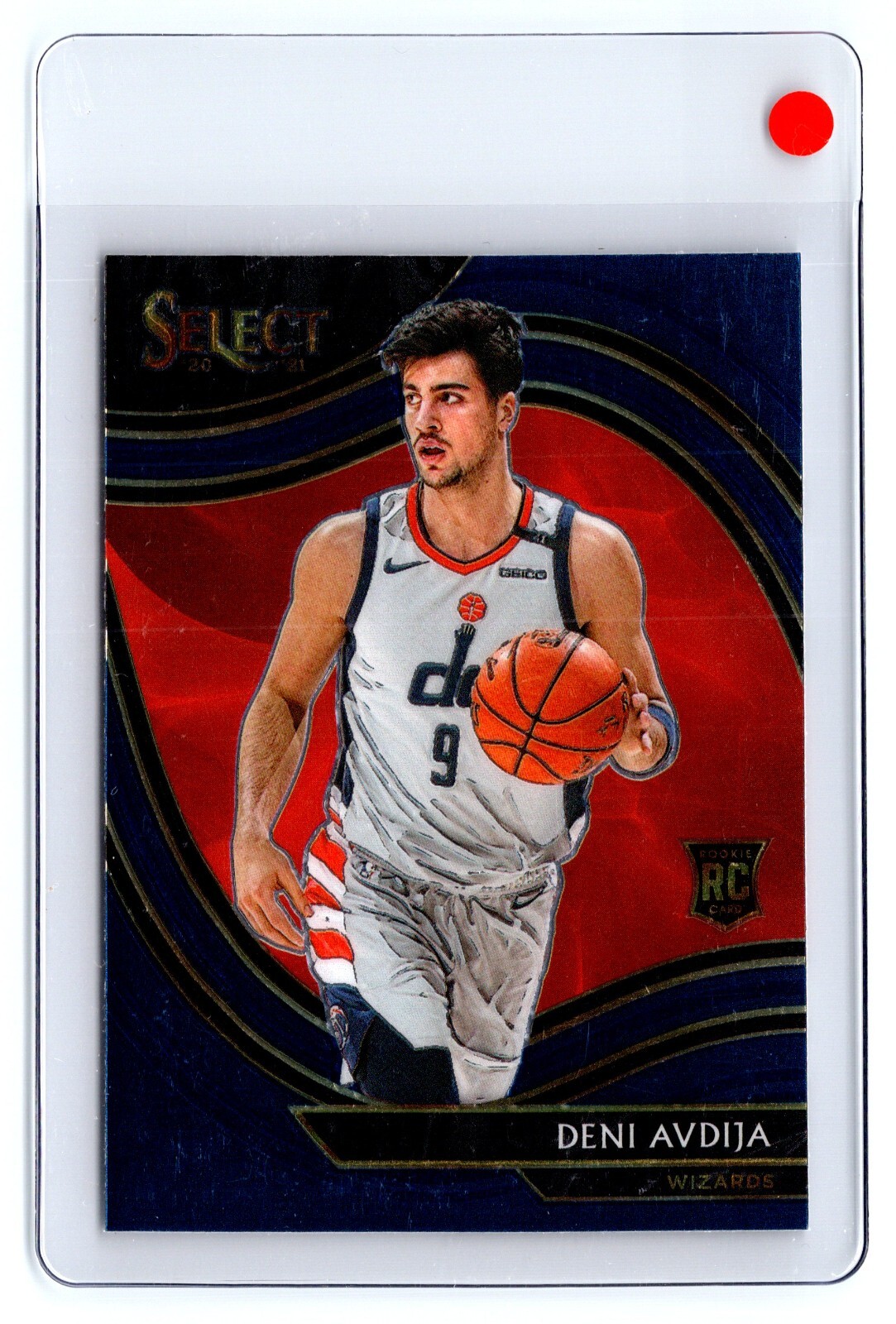 2020-21 Panini Select Courtside Blue #69 Deni Avdija (RC) WASHINGTON WIZARDS
