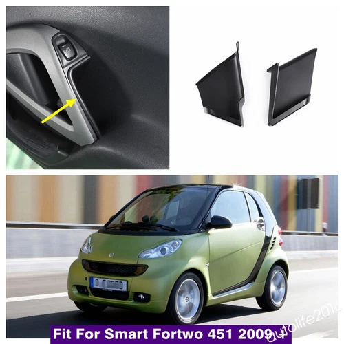 Accessories Door Handle Armrest Storage Box Tray For Smart Fortwo 451 2009-2015