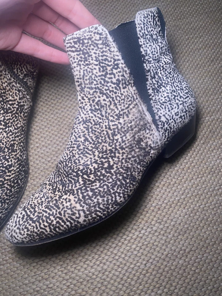 Botines de cuero Isabel Marantz Etoile pelo de pony de becerro talla 37 botas de diseñador Foto 3 de 4