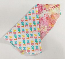 DOG BANDANA OVER THE COLLAR, DOG BANDANA, CAT BANDANA, REVERSIBLE, ADOPT ME, PAW