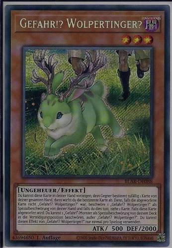 Danger!? Wolpertinger? BLAR-EN088 Secret Rare NM 1st Edition Yu-Gi-OH