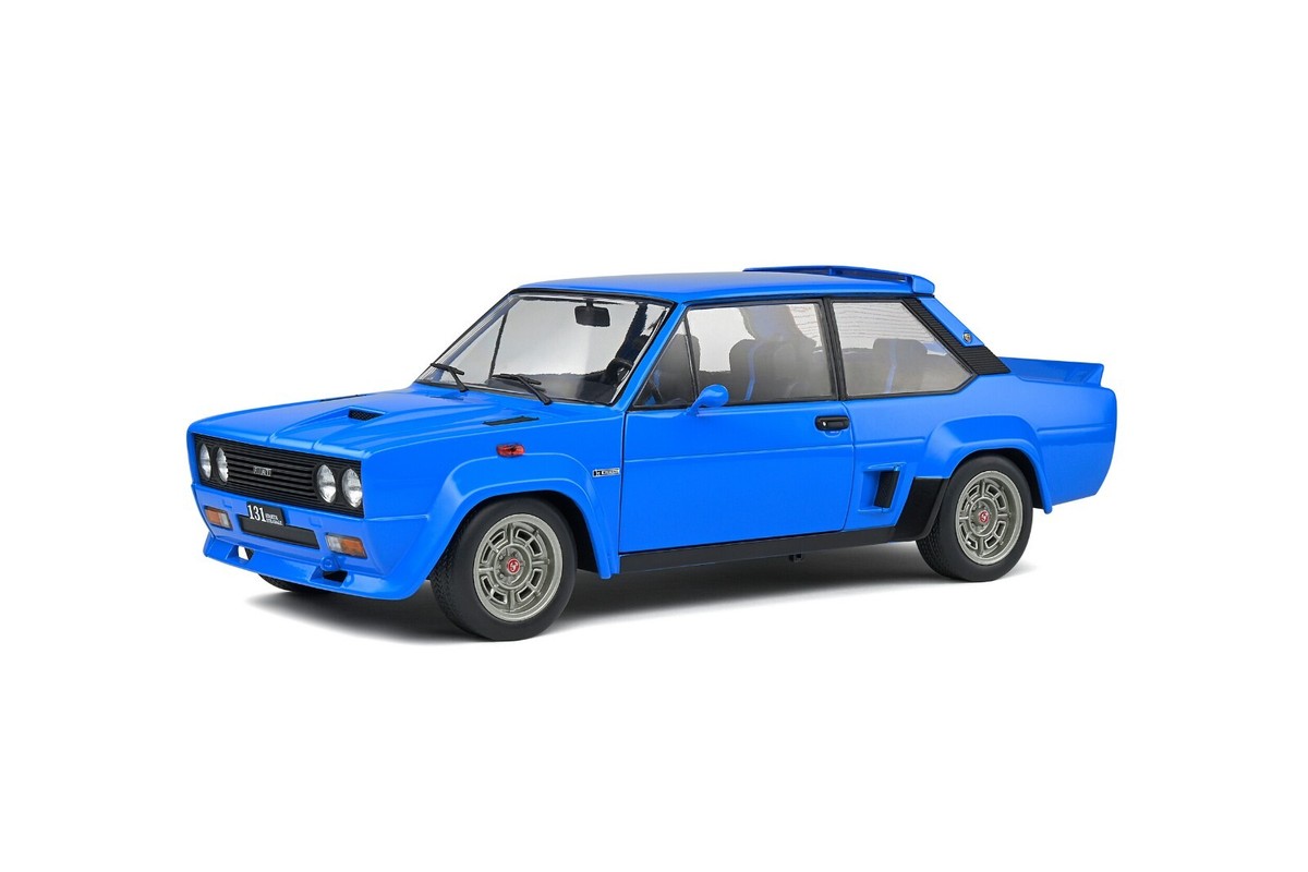 1980 FIAT 131 ABARTH RALLY STREET BLUE 1:18 MODEL by SOLIDO